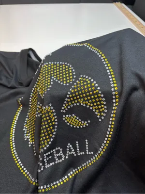 Nike Dri-Fit Women’s Iowa Hawkeyes Baseball Rhinestone Tee Black Sz S NWOT thumbnail 4