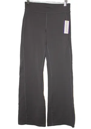 Womens Athleta Kick Booty Flare Leg Yoga Pants Leggings Gray Nylon Size Small S thumbnail 1