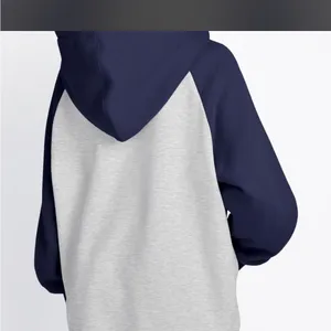 Amazon Two-Tone Navy and Light Gray Raglan Hoodie thumbnail 3