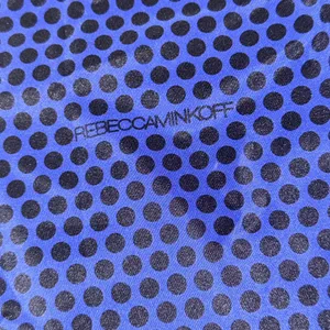 Rebecca Minkoff Blue Black Polka Dot Logo Drawstring Dust Bag‎ Handbag Pouch OS thumbnail 4