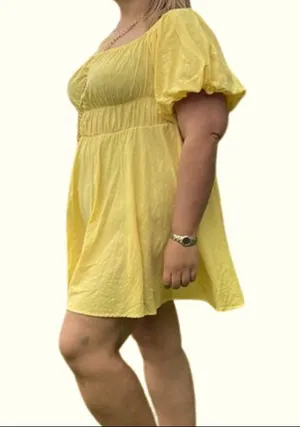 Yellow Mini Dress thumbnail 1