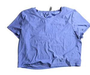Beyond Yoga Purple Featherweight Cropped Tee Size: XL thumbnail 1