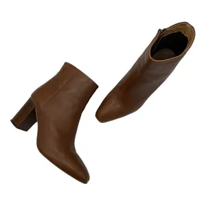 Aquatalia Florita Leather Ankle Boots - Brown - 8.5 thumbnail 1