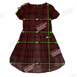 Seventeen Junior Sheer Plaid Dress Indie Sleaze‎ Dark Academia Mallcore Y2K NWT thumbnail 5
