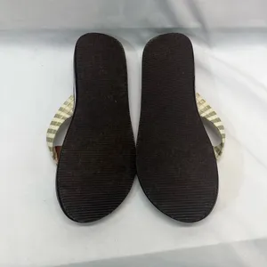 Tommy Hilfiger Flip Flops‎ Women 9 Cream/Gold NEW thumbnail 9