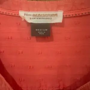 Anthropologie Pilcro Mila Draped Button Down‎ Top Shirt in Coral Size Medium thumbnail 7