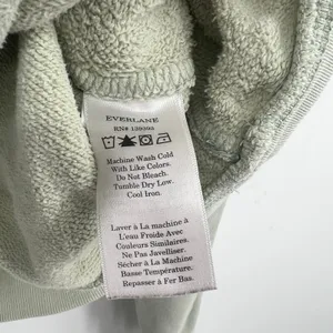 Everlane sage green The Organic Cotton Varsity Cardigan sweater front button XS thumbnail 4