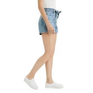 American‎ Eagle Stretch Highest Waist Mom Paper Bag Shorts Striped 00 thumbnail 4