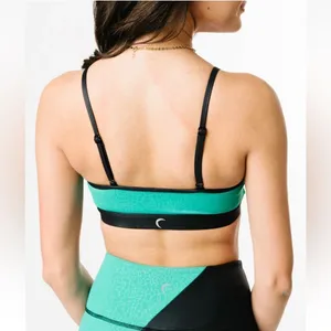 Zyia Active Jade River Stone Light n Tight Adustable Sport Bra Size XL Green thumbnail 2
