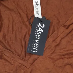 NWT 24Seven Comfort Apparel Womens Knit V-Neck Tank Top Brown L thumbnail 3