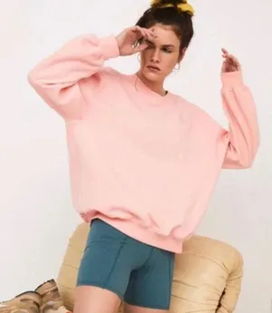 Coral Pink Alex Crewneck Sweatshirt thumbnail 3
