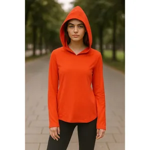 Gap Fit Women’s Hoodie L Neon Long Sleeve Activewear Top thumbnail 2