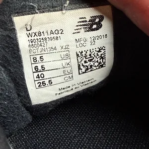 New Balance 811v2 Womens 8.5 D Black White Chevron Training Shoes WX811AG2 thumbnail 8