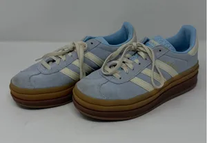 Adidas Gazelle Bold Platform Sneaker Light Blue Cream Gum Women Size 6.5 thumbnail 1