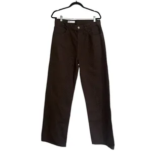 NWT Zara RELAXED OVERSIZE TAPERED ANIMAL PRINT HIGH-WAIST TRF JEANS SZ-8 thumbnail 9
