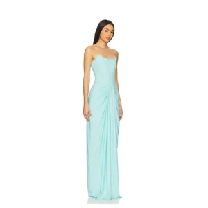 NEW Deme By Gabriella x Revolve Pearl Gown in Mint Green Size Small thumbnail 2