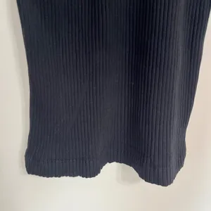 Zara Black Ribbed Knit Mock‎ Neck Sleeveless Bodycon Midi Dress Size Small thumbnail 4