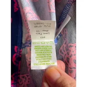 Lilly Pulitzer Marlow Shirt Dress XS Pink Blue Elephant Print Stretch Knit thumbnail 7