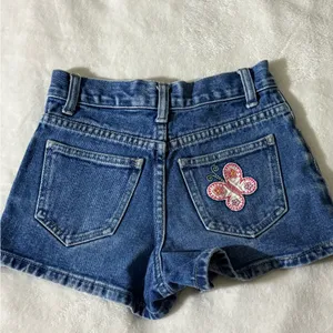 Limited Too Denim Shorts with Pink Floral Embroidery thumbnail 2