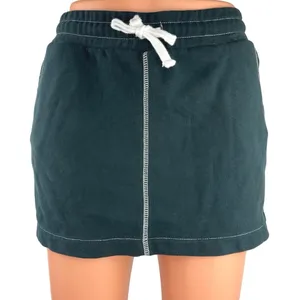 Playboy by Pacsun Green White Logo High Waist Drawstring Straight Mini Skirt S thumbnail 1