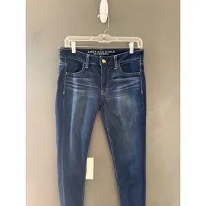 American Eagle Outfitters Dark Wash Skinny Jeggings Womens‎ Size 6 Regular Blue thumbnail 3