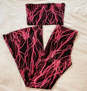 Rave Lightening Set Wide Leg And Tub Top thumbnail 4