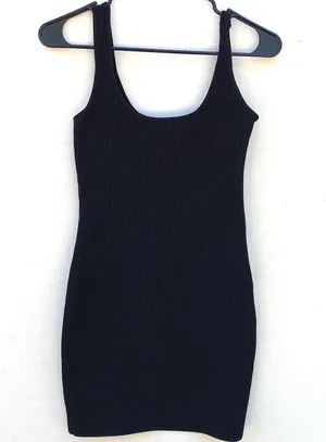 NWOT Princess Polly Womens Size small/XS black ribbed Gracie mini dress thumbnail 3