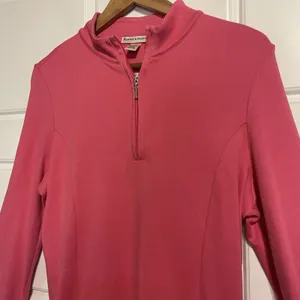 Fairway & Greene Women's Pink 1/4 Zip Long Sleeve Golf‎ Top Size Large thumbnail 6