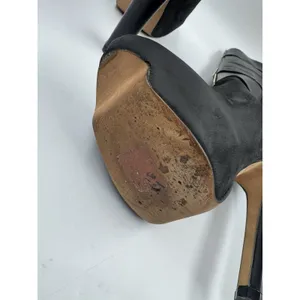 Herve Leger Runway High Heel Boots Suede/Leather Black 35.5 EU 5 US thumbnail 16