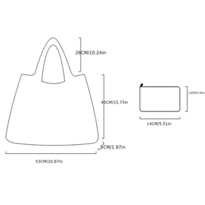 New cat print tote bag shopping bag beach bag library‎ bag kitty bag reusable thumbnail 3