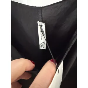 Zara Black Midi‎ Slip Dress V-Neck Spaghetti Strap 8740/162/800 XS thumbnail 6