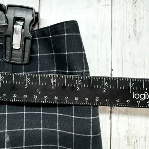White‎ House Black Market Pants Women 4 Plaid Crop Slim Straight Business Casual thumbnail 3