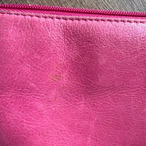 Hobo International Pink Leather Zip Clutch Wallet Floral Lining Grommet Detail thumbnail 5