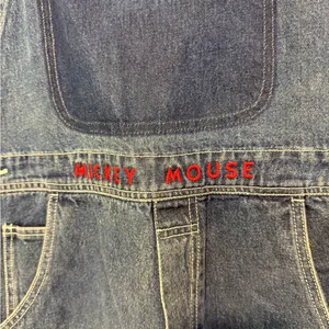 vintage Disney "Mickey Unlimited" denim shortalls Large thumbnail 2
