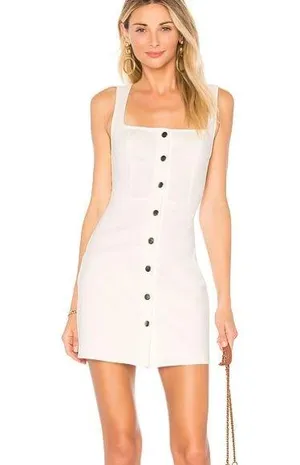 Superdown demi button up mini dress thumbnail 1