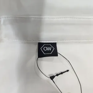 OW Collection Bella Crop Shirt in White Size M thumbnail 6