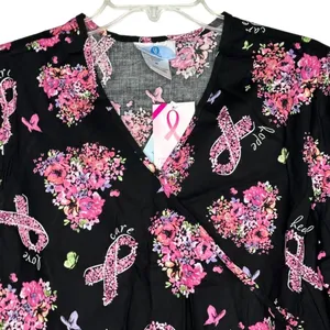 SB Scrubs Breast Cancer Scrub Shirt nwt‎ thumbnail 2