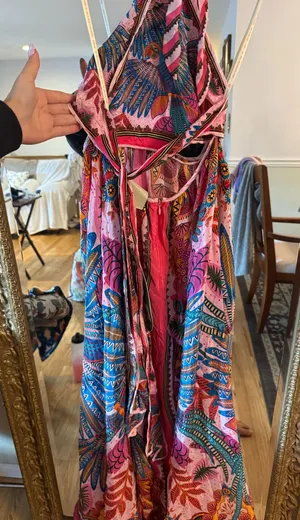 Farm Rio macaw scarf maxi dress small thumbnail 7