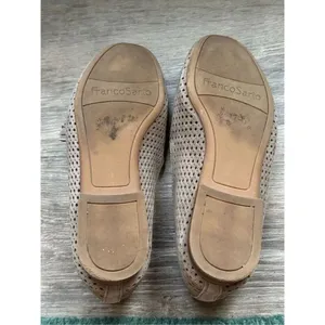 Franco Sarto Perforates Suede Tassel Loafers Tan 7 thumbnail 4