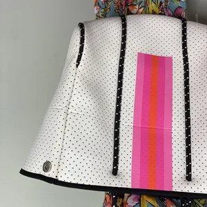 Neoprene Lemonbella Tote Bag White thumbnail 7