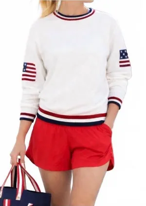 Seabird Unisex Flag Americana Sweater Ultra Prep thumbnail 1