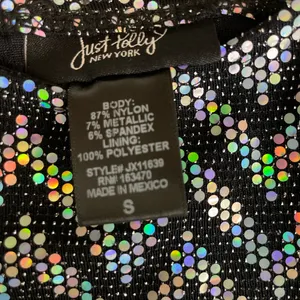 Just Polly New York Size S Sequin Two-Piece Set | Crop Top & Mini Skirt |(H4)✨✨ thumbnail 5
