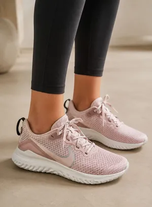 Nike Renew Pink Mesh Running Shoes Sneakers Womens 9 Casual Classic Comfort thumbnail 1