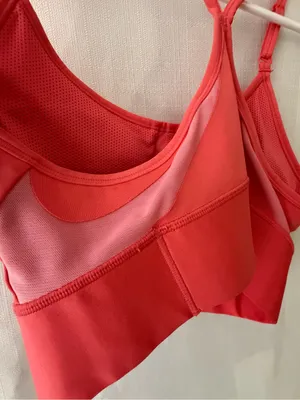 Nike Sports Bra Women’s Size M Orange Dri-FIT Crisscross Strappy(A596) thumbnail 8