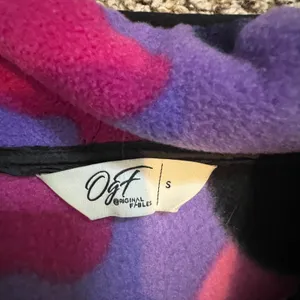 Original Fables Pink Purple Camo Quarter Zip Fleece Pullover Jacket Womens Small thumbnail 3