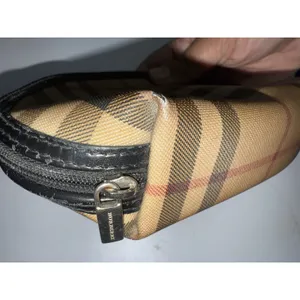 Burberry London Nova Check‎ Netural Cosmetic Bag Vanity Pouch O thumbnail 6