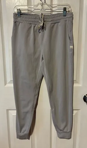 Vuori women Casual Drawstring Jogger Pants - Gray stripe size small thumbnail 1