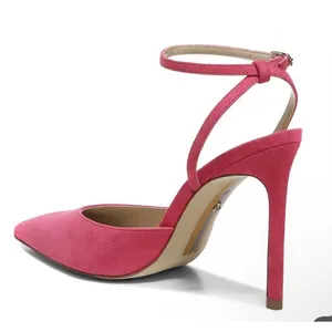 Sam Edelman Avril Dahlia Pink Suede Pumps Size 7 Pointed Toe thumbnail 3