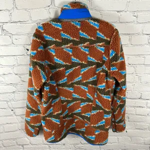 Retro-X Full Zip Fleece Jacket Deep Pile Take Root Burnished Red XS thumbnail 5