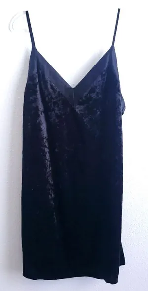 Lulus Crushed Velvet Mini Tank Top Dress thumbnail 1